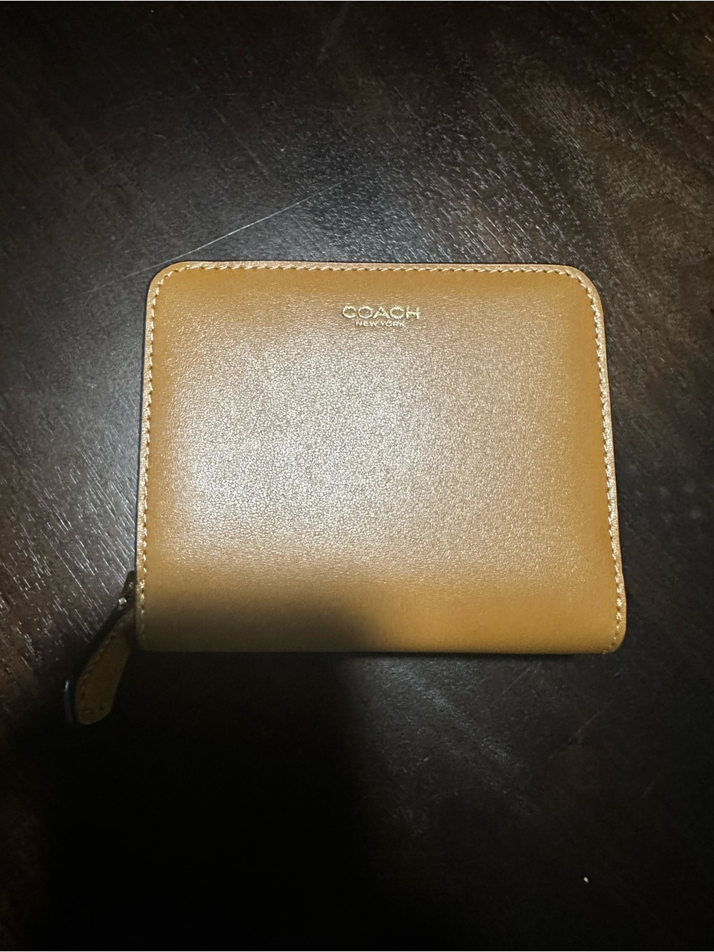 Coach Small Wallet in honey brown